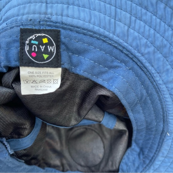 Maui and sons bucket hat aloha pineapple Preowned One size vacation summer pool - Picture 4 of 5